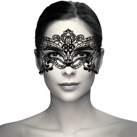 Masca Coquette Chic Desire Wide Black Lace Mask [2]