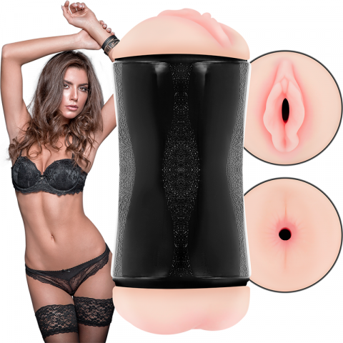 Jucarii Sexuale - Masturbator Dublu Jamyjob Randy double hole masturbator vagina and anus
