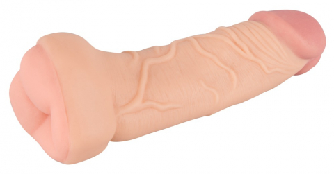 Masturbator Extensie Penis Nature Skin 2 in 1 Extension + Masturbator [1]