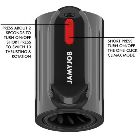 Masturbator Jamyjob Vortex Thrusting and 360 Rotate Tech Turbo Mode Masturbator [3]