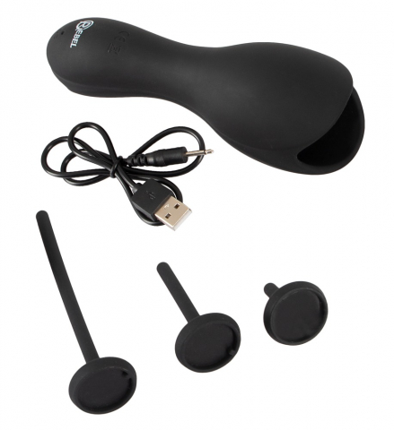 Masturbator Vibratii Penis Rebel Glans Vibrator with 3 attachable Dilators [4]