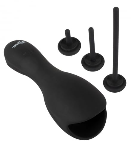 Jucarii Sexuale - Masturbator Vibratii Penis Rebel Glans Vibrator with 3 attachable Dilators