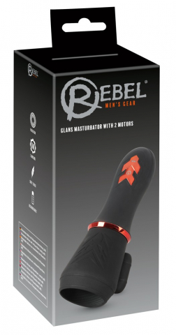 Masturbator Vibratii Penis Rebel Glans Masturbator 2 Motors [3]
