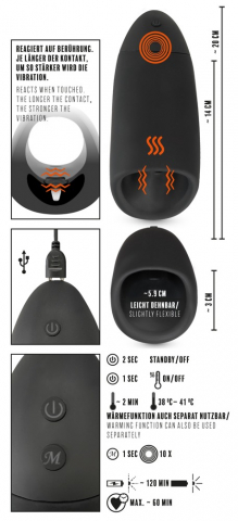 Masturbator Vibratii Penis Rebel Masturbator 3 Functions [9]