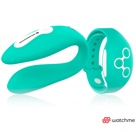 Jucarii Sexuale - Vibrator Ceas Tip C WearWatch Dual Technology Watchme Light Green Vibrator