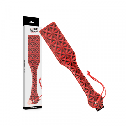 Bondage BDSM - Paleta Spanking Begme Red Edition Vegan Leather Shovel