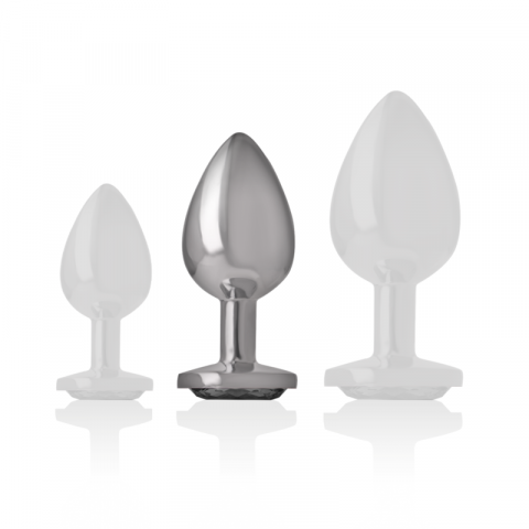 Plug Anal Intense Aluminum metal anal plug glass size M [1]
