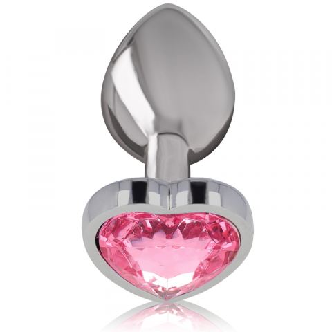 Jucarii Sexuale - Plug Anal Intense Aluminum metal anal plug heart size L