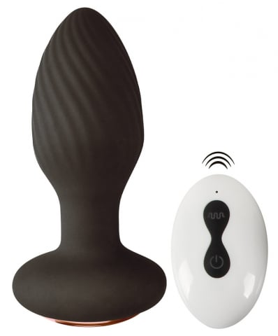 Jucarii Sexuale - Plug Vibrator Anal ANOS RC Rotating Butt Plug