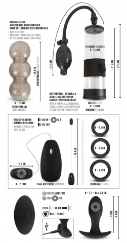 Pompa Marire Penis Rebel 7-Piece Performance Set [12]