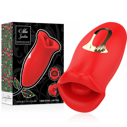 Vibrator Clitoris - Stimulator Clitoris Mia Sicilia Double Pleasure Vibrating & Biting