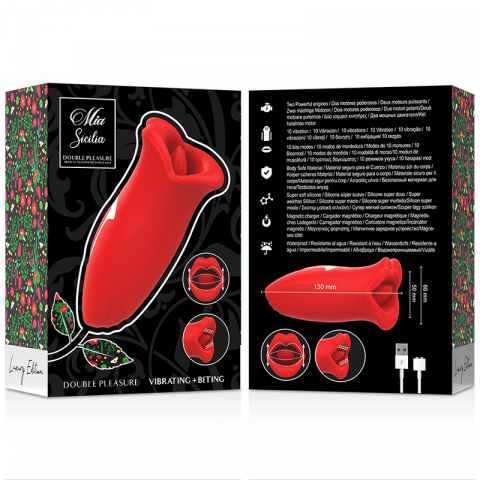 Stimulator Clitoris Mia Sicilia Double Pleasure Vibrating & Biting [6]