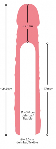 Prelungitor Penis Nature Skin Extension Sleeve [3]