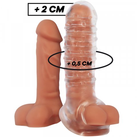 Prelungitor Penis - Prelungitor Penis Virilxl Liquid Silicone V15 Transparent Penis Extension
