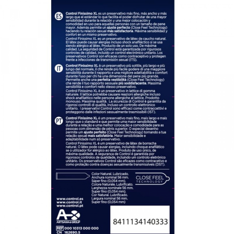 Prezervative CONTROL - FINISSIMO XL CONDOMS 12 buc [1]