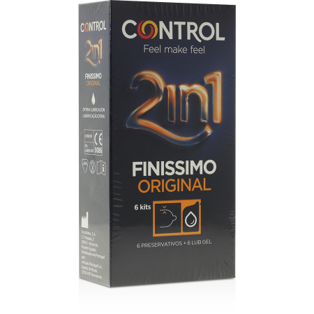 Prezervative - Prezervative Control Very Fine Duo + lubrifiant 6+6 buc