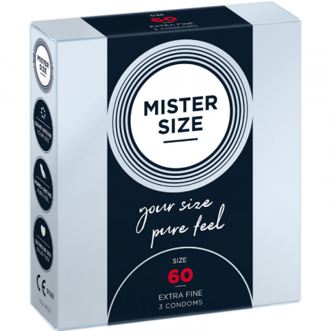 Prezervative - Prezervative MISTER SIZE - CONDOM SIZE XL 60 MM 3 buc