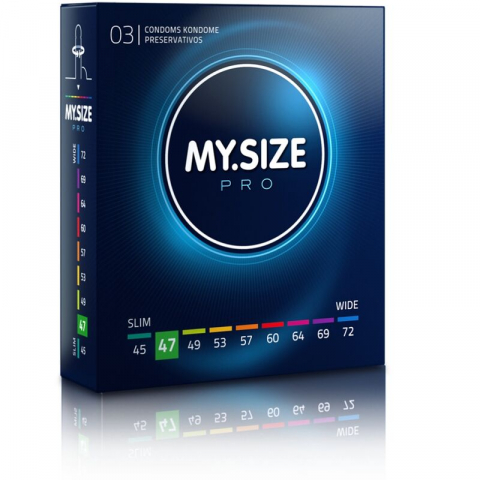 Prezervative - Prezervative MY SIZE - PRO CONDOMS 47 MM 3 buc