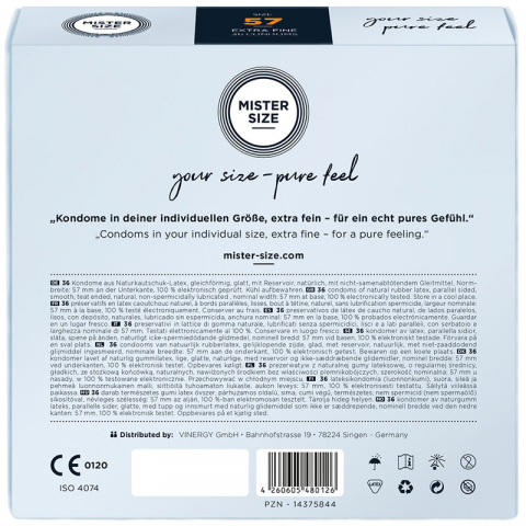 Prezervative MISTER SIZE - CONDOM SIZE L 57 MM 36 buc [1]