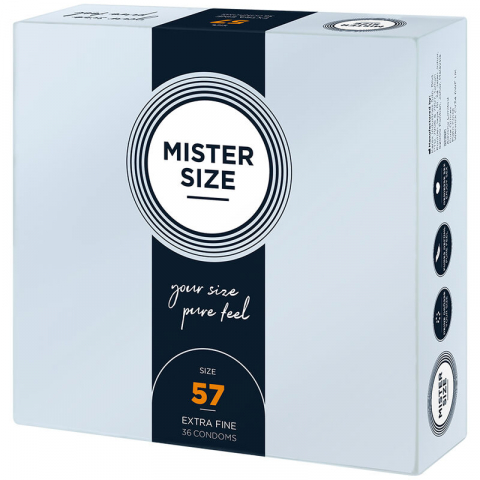 Prezervative - Prezervative MISTER SIZE - CONDOM SIZE L 57 MM 36 buc
