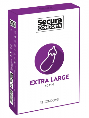 Prezervative - Prezervative Secura Extra Large 48 buc