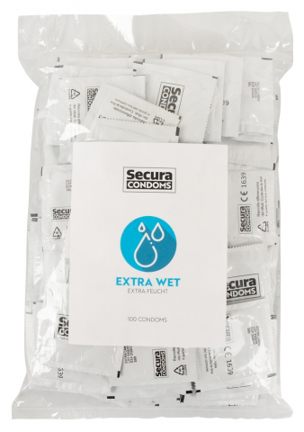 Prezervative - Prezervative Secura Extra Wet 100 buc