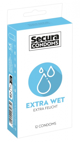 Prezervative - Prezervative Secura Extra Wet 12 buc