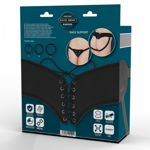 Ham Dildo Rockarmy Adjustable harness and flexible rings [4]