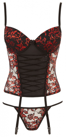Set Corset Tanga Cottelli ACCESSOIRES Set [1]