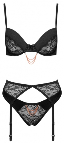 Set Dantela Femei Negru Cottelli ACCESSOIRES Set [3]