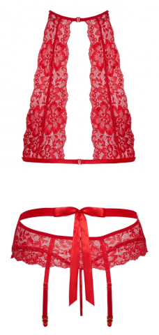 Set Dantela Rosu Femei Kissable Set [7]