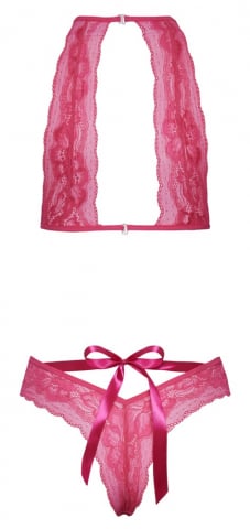 Set Dantela Roz Femei Kissable Set [7]