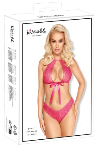 Set Dantela Roz Femei Kissable Set [9]