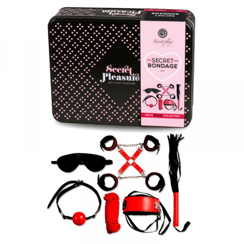 Jucarii Sexuale - Set Secretplay BDSM Set 6 Pcs Red Collection