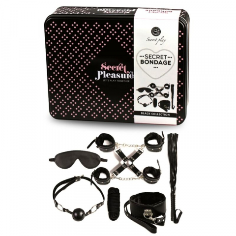Jucarii Sexuale - Set Secretplay BDSM Set 8 Pcs Black
