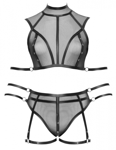 Set Transparent Negru Mat Femei Cottelli ACCESSOIRES Set [6]