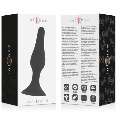 Stimulator Anal Intense Anal level 4 15.5cm black [2]