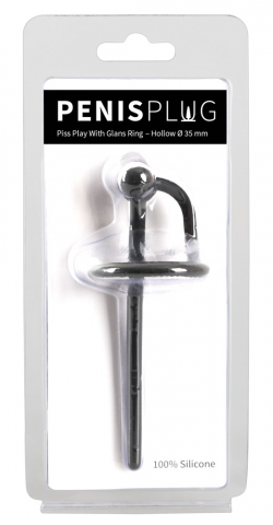 Stimulator Dilatator Uretra Penis Plug Piss Play With Glans Ring - Hollow Ø 35mm [6]