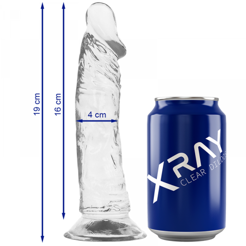 Strap-On X-ray Clear Cock 19 cm [9]