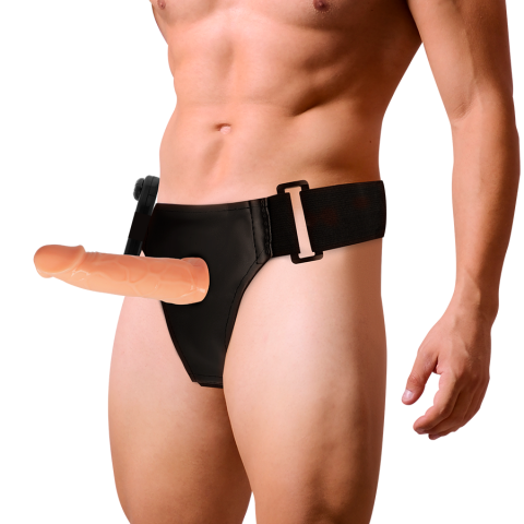 Jucarii Sexuale - Strapon Harness Attraction Rnes Hollow William Vibrator 17 x 4.5cm