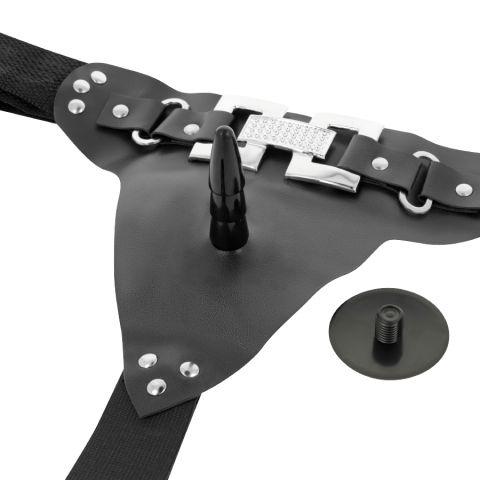 Strapon Harness Attraction Deluxe Harness With Realistic Vibration 18 x 4.5cm [2]