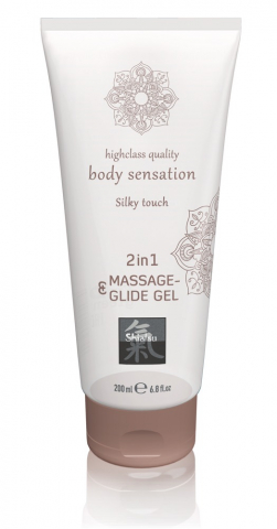 Ulei Masaj Erotic - Ulei Gel Masaj Erotic Hot Shiatsu Massage & Glide Gel 2in1 Silky Touch 200 ml