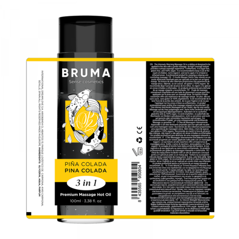 Ulei Masaj Bruma Premium massage hot oil pina colada 3 in 1 100 ml [3]