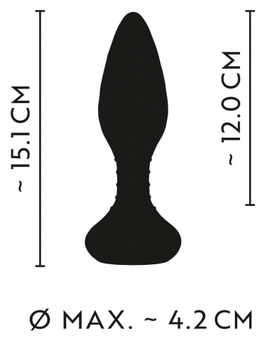 Vibrator Anal ANOS Remote Controlled Butt Plug [7]