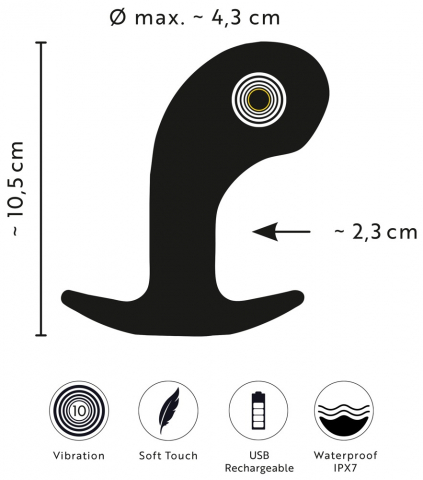 Vibrator Anos Big Head Prostate Plug [10]