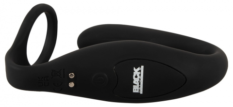 Vibrator Black Velvets Cock ring with RC butt plug [2]