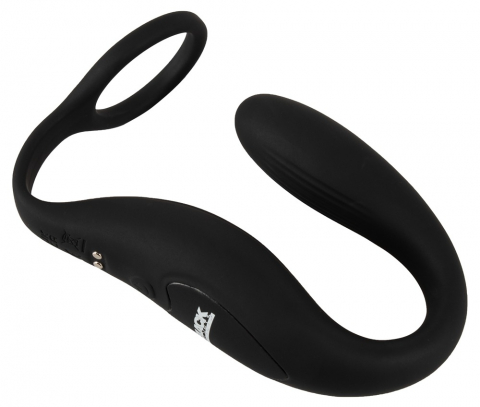 Vibrator Black Velvets Cock ring with RC butt plug [1]