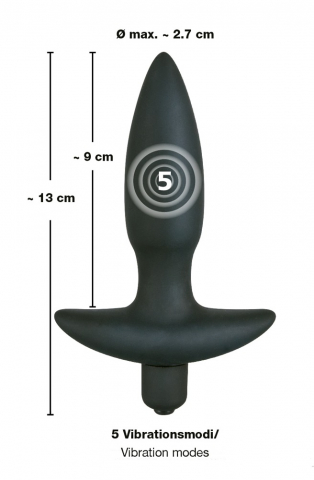 Vibrator Black Velvets Vibrating plug small [3]