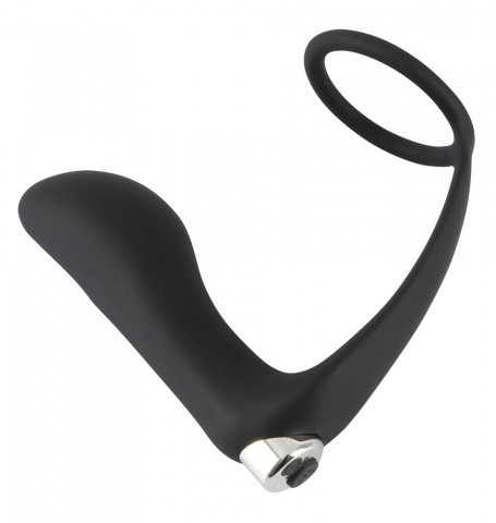 Jucarii Sexuale - Vibrator Black Velvets Vibrating Ring & Plug
