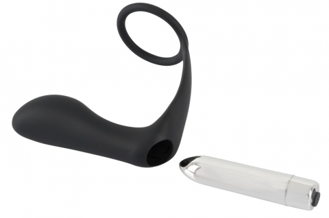 Vibrator Black Velvets Vibrating Ring & Plug [6]